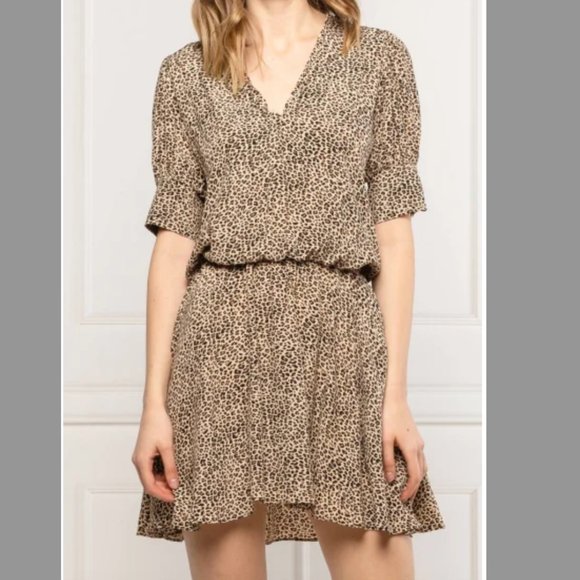 Zadig & Voltaire Leopard Print Dress Sz XS - Picture 2 of 16